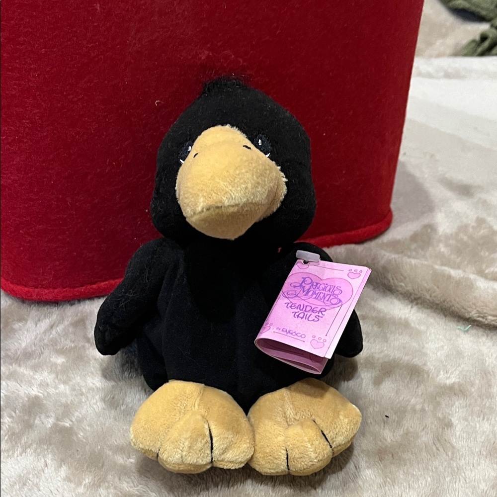 Black and Yellow Plush Bird Toy